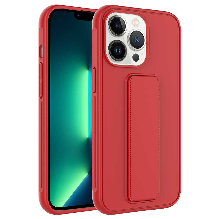 Apple iPhone 13 Pro Max Uyumlu Kılıf Zore Qstand Kapak