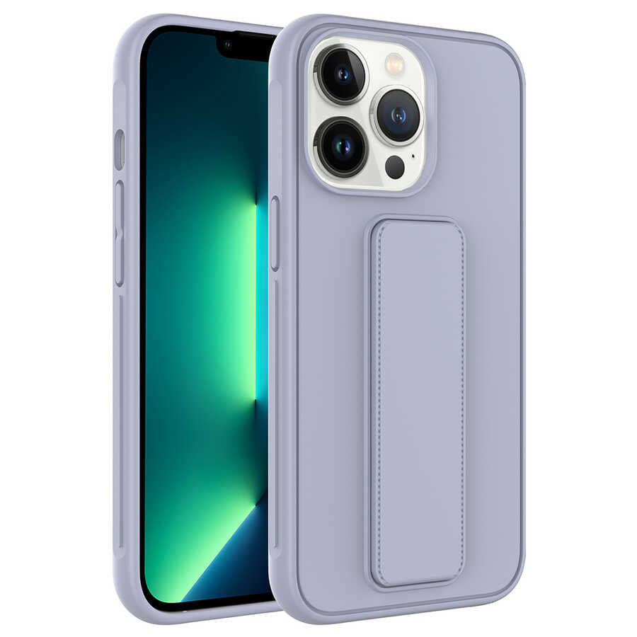 Apple iPhone 13 Pro Max Uyumlu Kılıf Zore Qstand Kapak