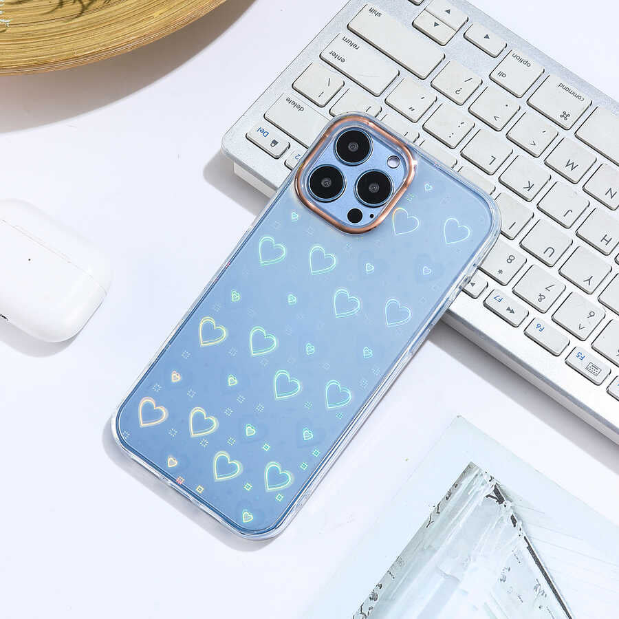 Apple iPhone 13 Pro Max Uyumlu Kılıf Zore Sidney Desenli Sert Kapak