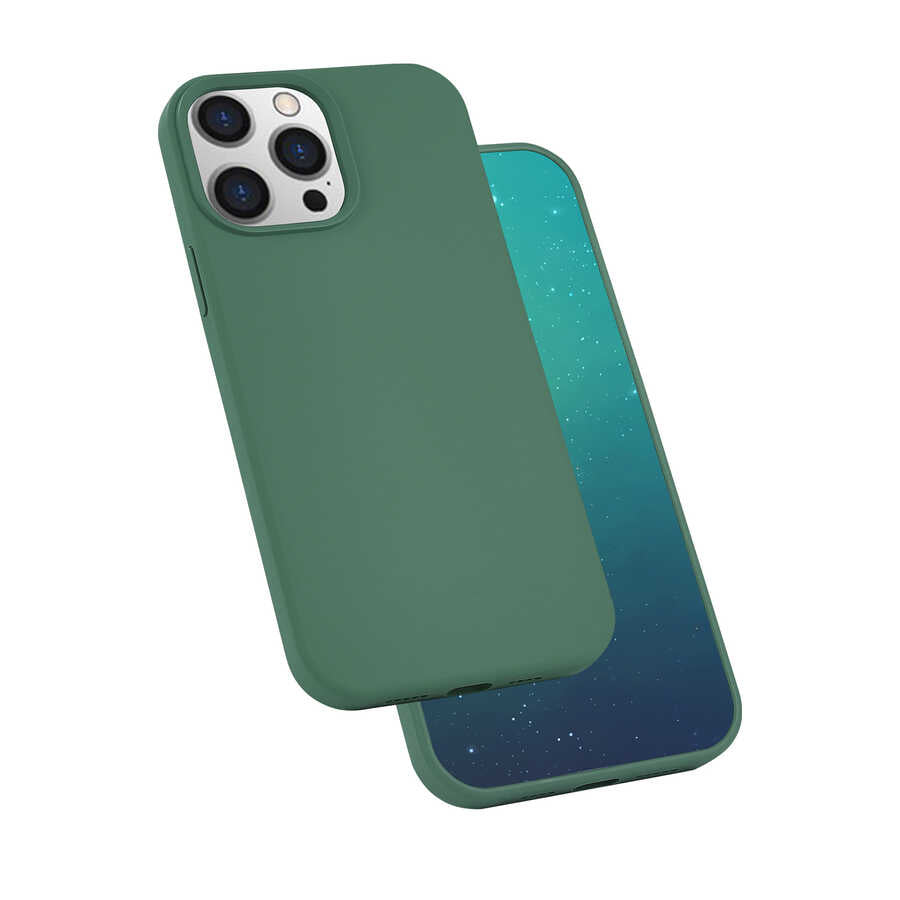 Apple iPhone 13 Pro Max Uyumlu Kılıf Zore Silk Silikon