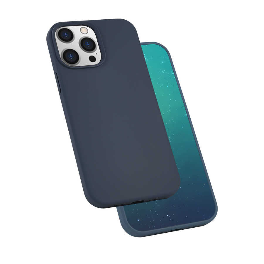 Apple iPhone 13 Pro Max Uyumlu Kılıf Zore Silk Silikon