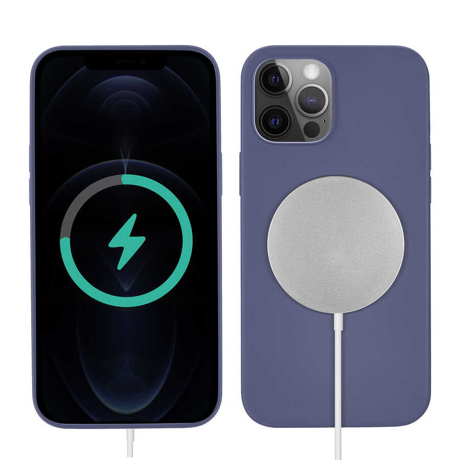 Apple iPhone 13 Pro Max Uyumlu Kılıf Zore Silksafe Wireless Kapak