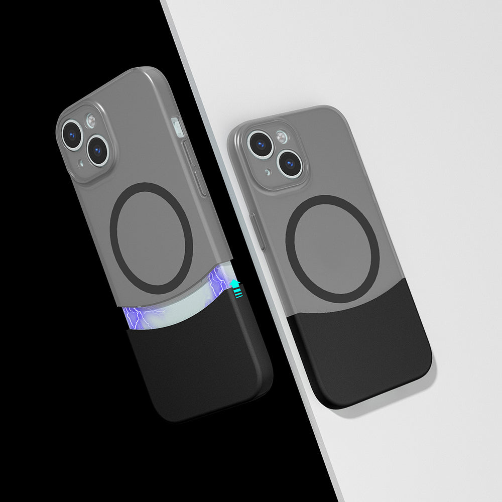 Apple iPhone 14 Uyumlu Kılıf M-Safe Şarj Özellikli Mıknatıslı Zore Duble Kapak