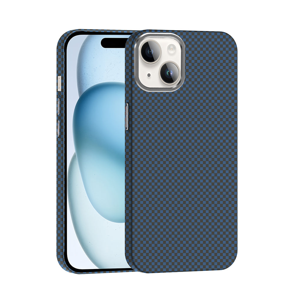 Apple iPhone 14 Uyumlu Kılıf M-safe Şarj Özellikli Karbon Fiber Görünümlü Zore Gros Kapak