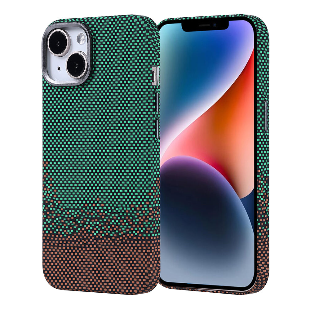 Apple iPhone 14 Uyumlu Kılıf M-safe Şarj Özellikli Karbon Fiber Görünümlü Zore Nekst Kapak