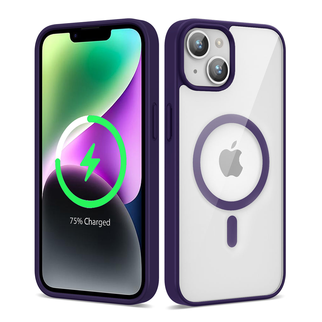Apple iPhone 14 Uyumlu Kılıf M-safe Wireless Şarj Özellikli Silikon Zore Ege Kapak