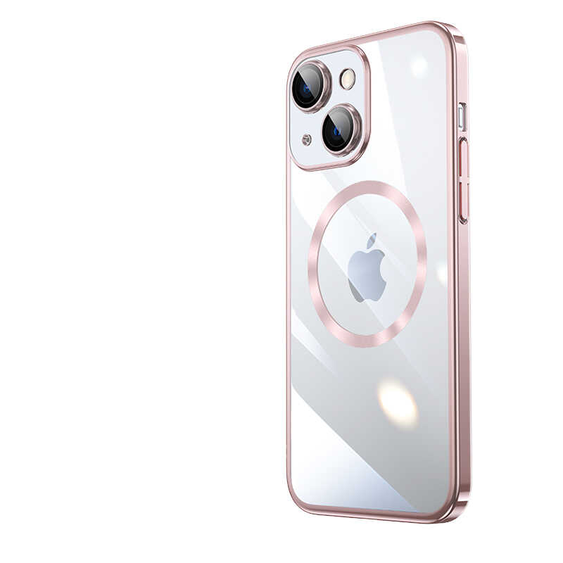 Apple iPhone 14 Uyumlu Kılıf Wireless Şarj Özellikli Sert PC Zore Riksos M-safe Kapak