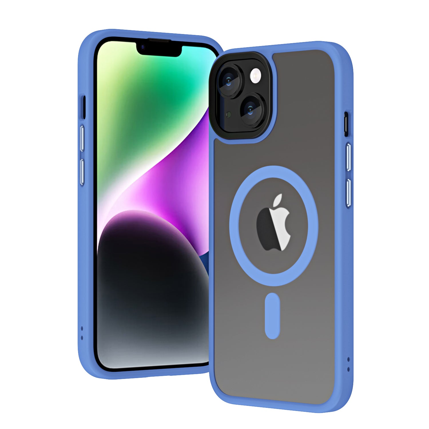 Apple iPhone 14 Uyumlu Kılıf Wireless Şarj Özellikli Zore Hibrit M-safe Kapak