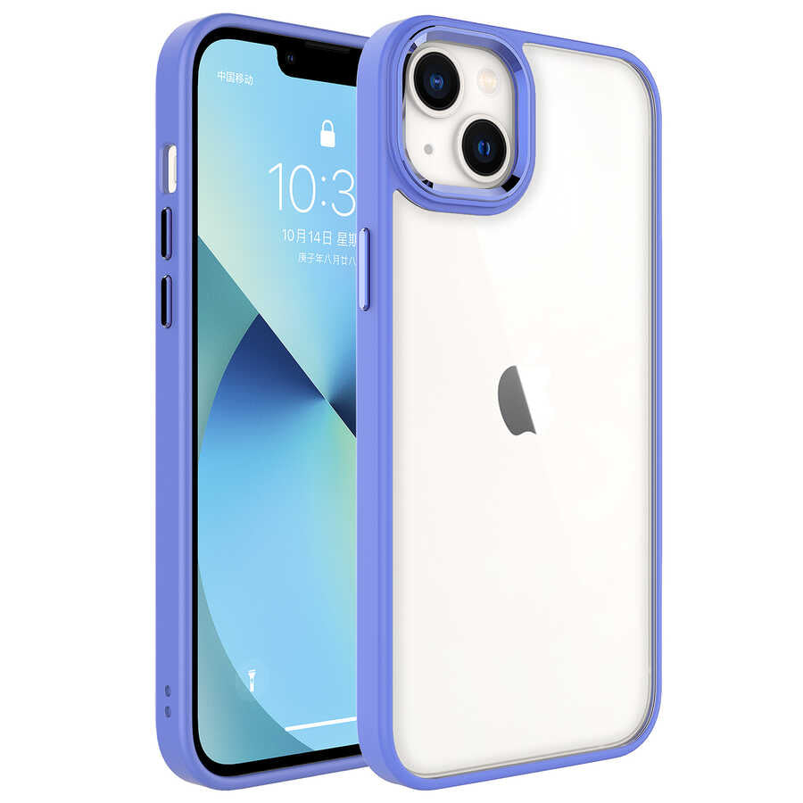 Apple iPhone 14 Uyumlu Kılıf Zore Krom Kapak
