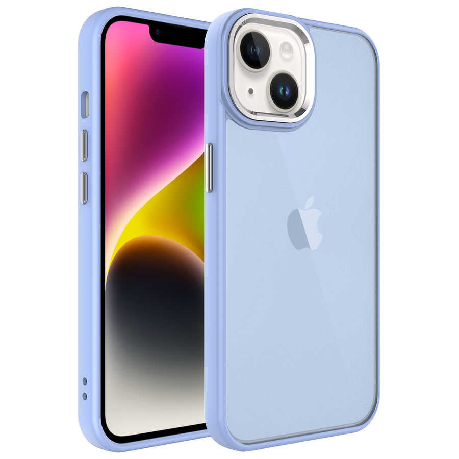 Apple iPhone 14 Plus Uyumlu Kılıf Buzlu Sert PC Zore May Kapak