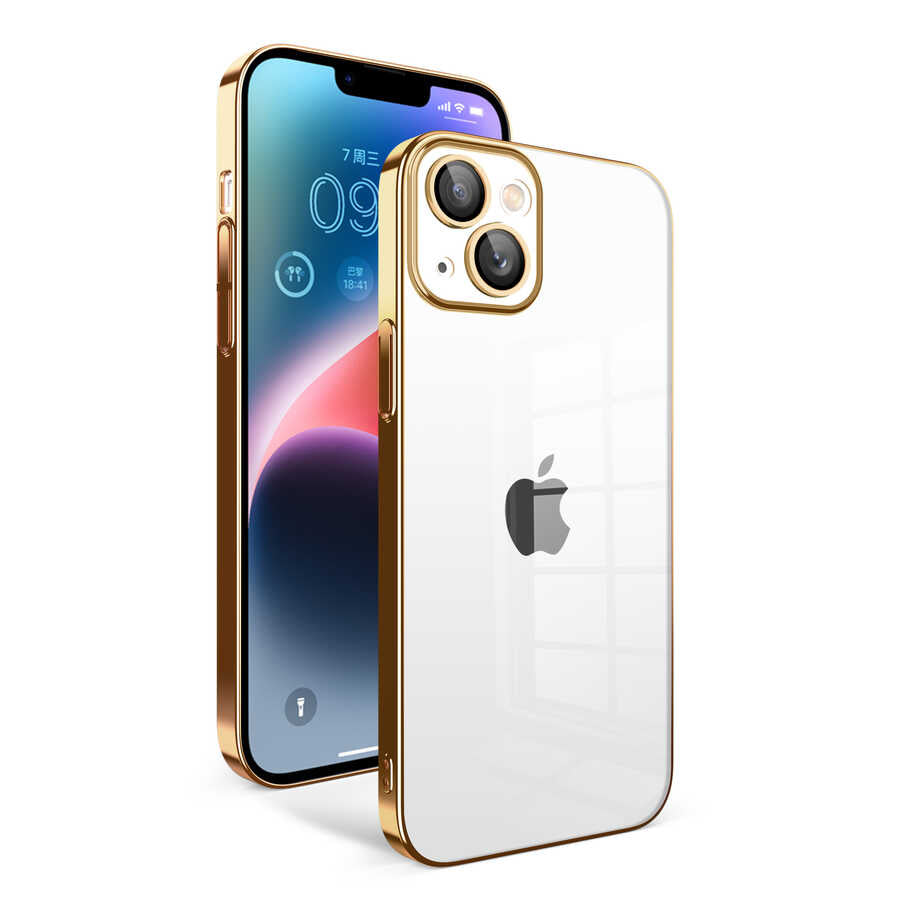 Apple iPhone 14 Plus Uyumlu Kılıf Kamera Korumalı Renkli Çerçeveli Zore Garaj Kapak