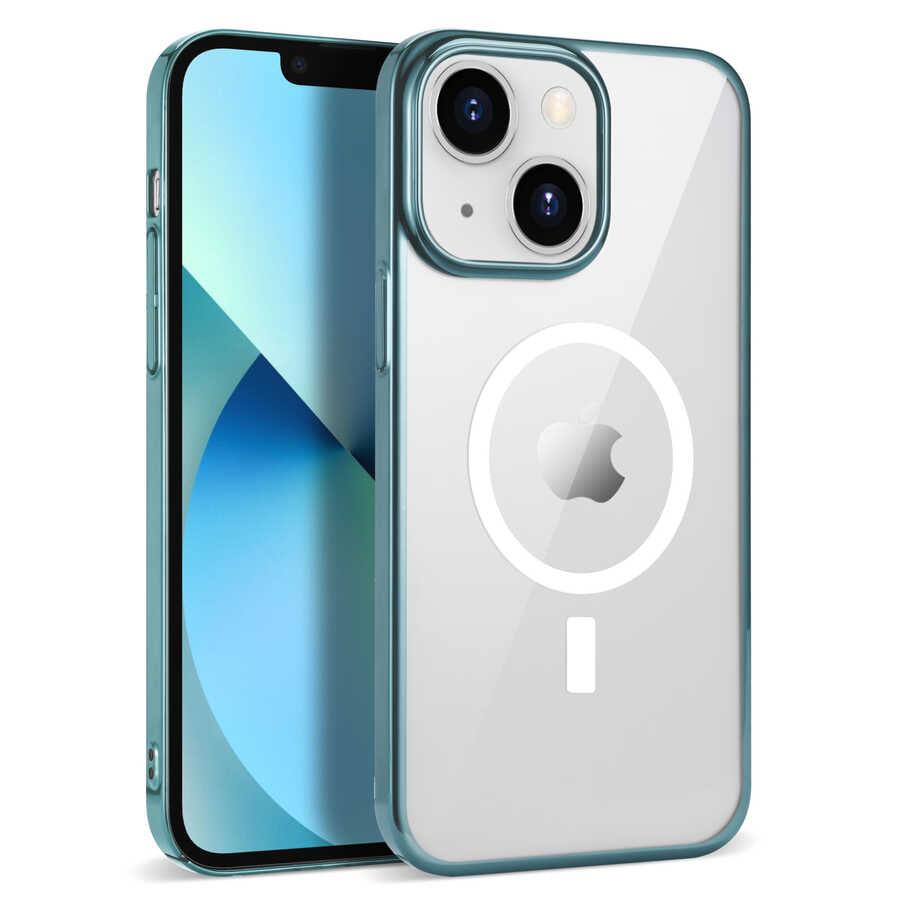 Apple iPhone 14 Plus Uyumlu Kılıf Zore Wireless Şarj Özellikli Pixel M-safe Kapak