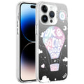 Apple iPhone 14 Pro Uyumlu Kılıf Desenli Zore Silver Sert Kapak
