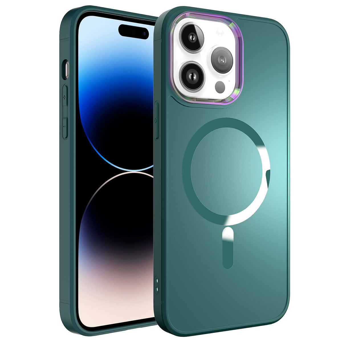 Apple iPhone 14 Pro Uyumlu Kılıf M-safe Wireless Şarj Özellikli Zore Stil Kapak