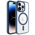 Apple iPhone 14 Pro Uyumlu Kılıf Wireless Şarj Özellikli Zore Krom M-safe Silikon Kapak