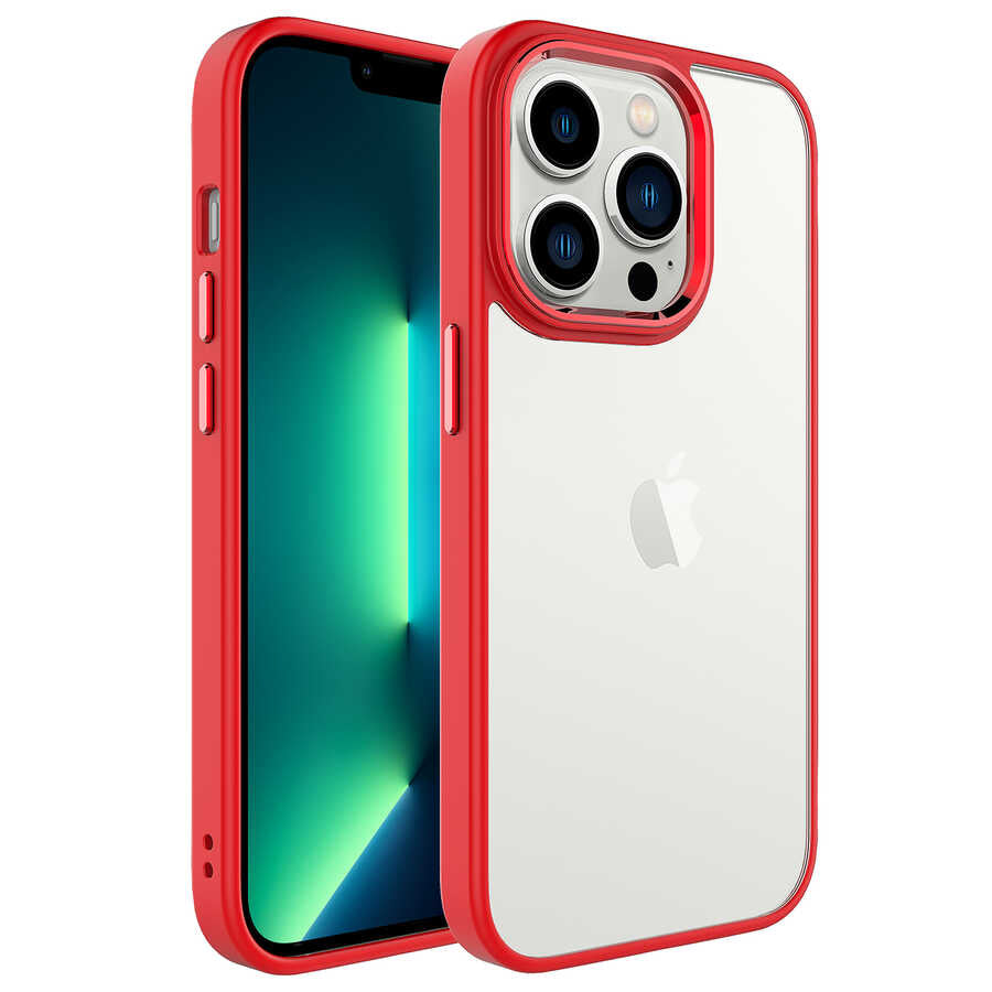 Apple iPhone 14 Pro Uyumlu Kılıf Zore Krom Kapak