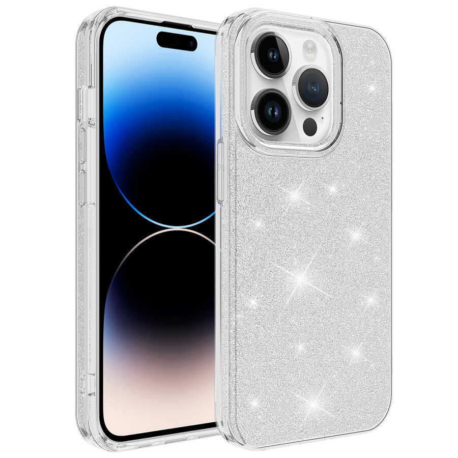Apple iPhone 14 Pro Uyumlu Kılıf Zore Shining Silikon