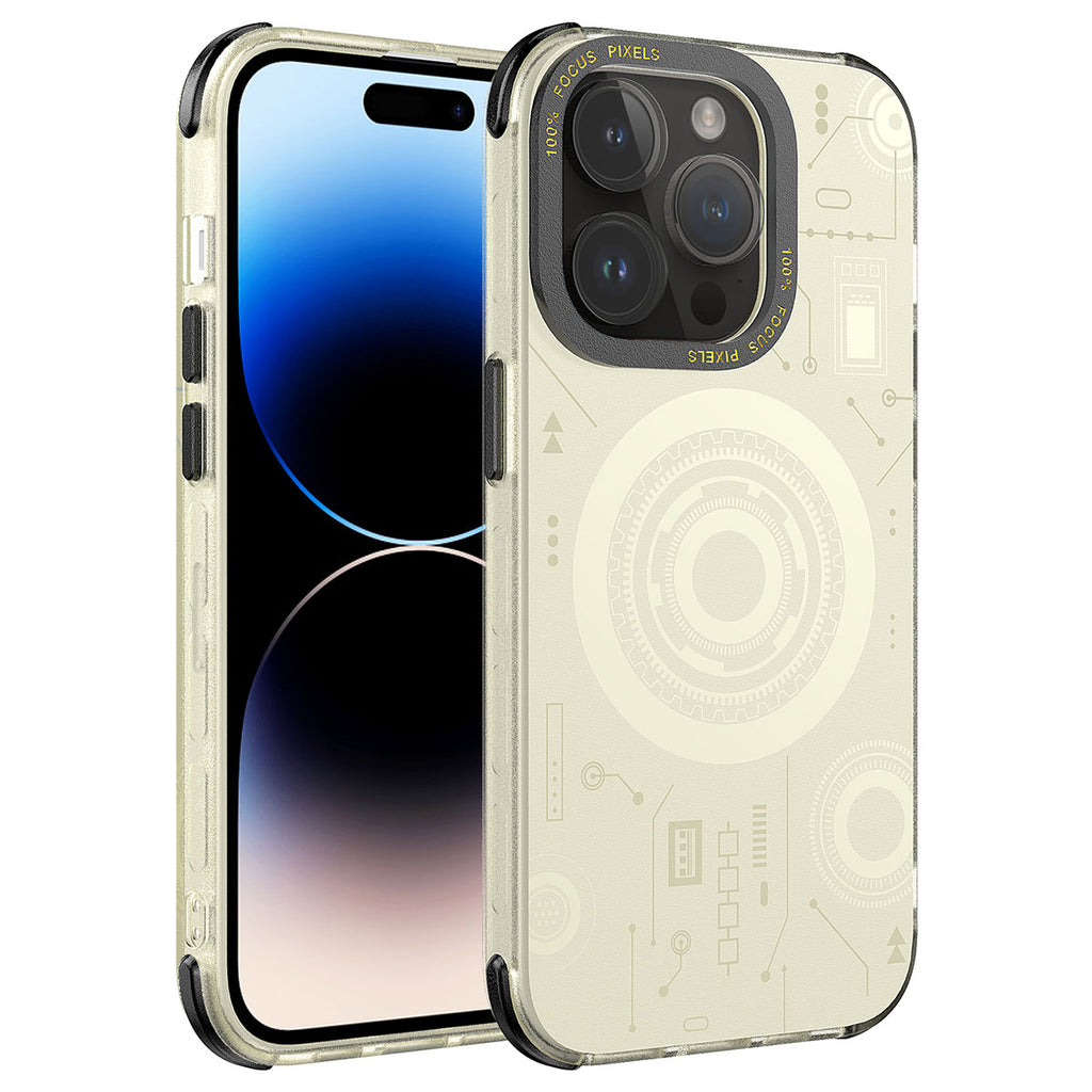 Apple iPhone 14 Pro Uyumlu Kılıf Zore Wireless Şarj Özellikli Desenli Hot Kapak
