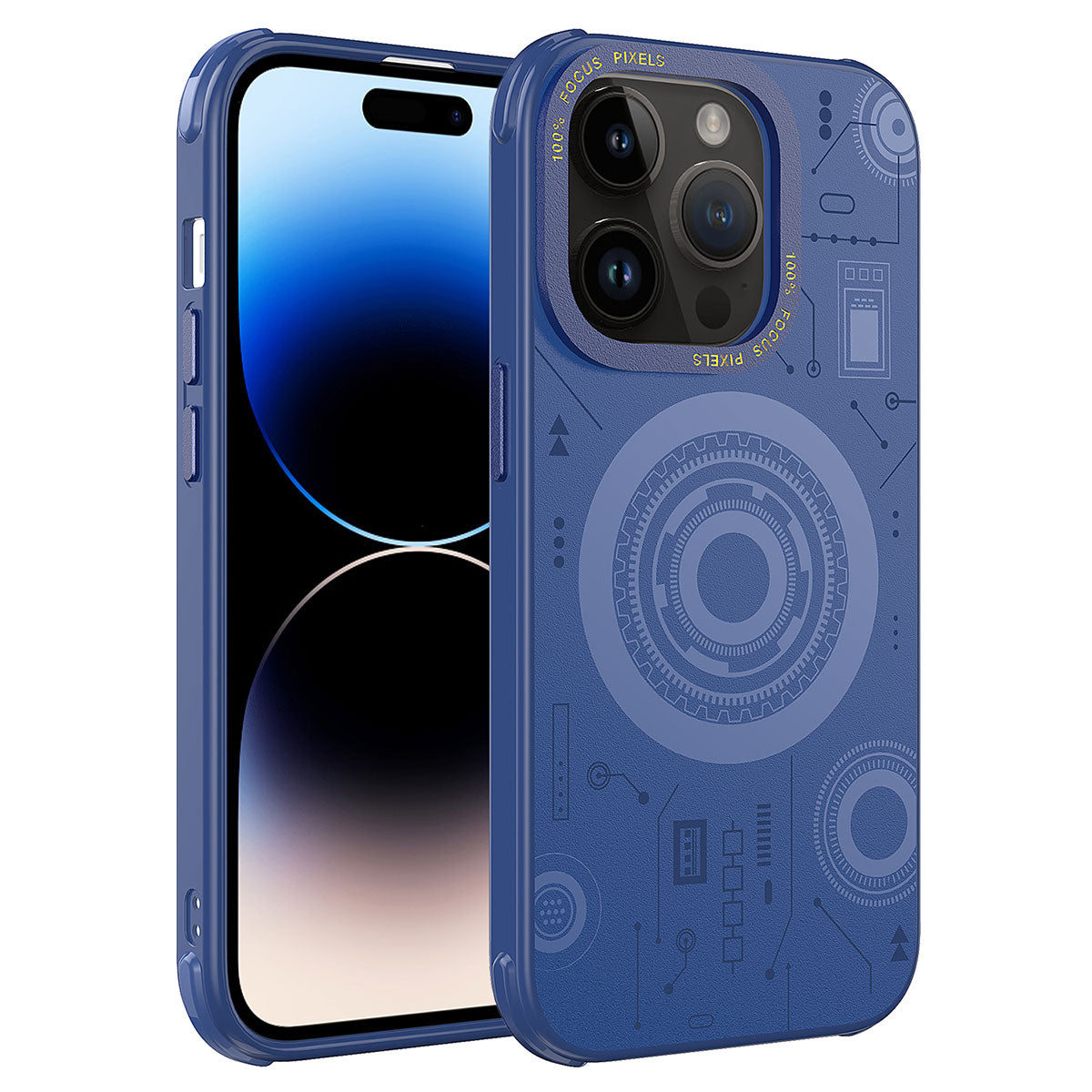 Apple iPhone 14 Pro Uyumlu Kılıf Zore Wireless Şarj Özellikli Desenli Hot Kapak
