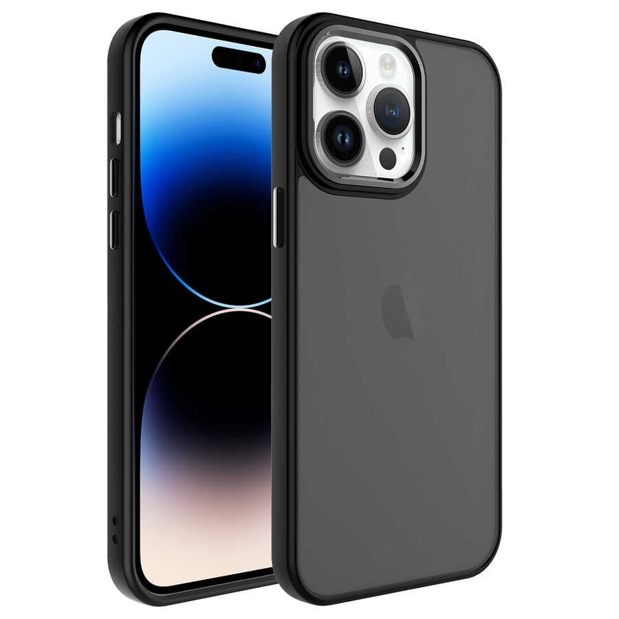 Apple iPhone 14 Pro Max Uyumlu Kılıf Buzlu Sert PC Zore May Kapak