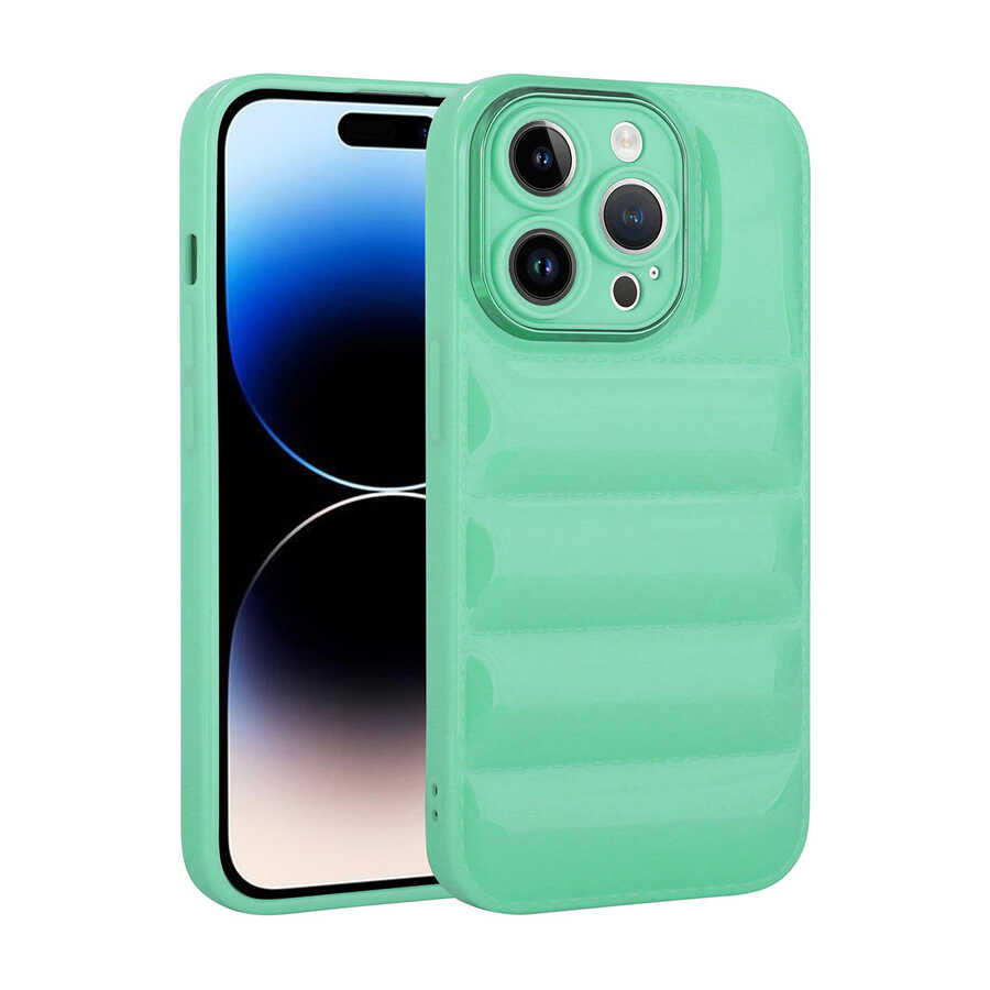 Apple iPhone 14 Pro Max Uyumlu Kılıf Kamera Korumalı Parlak Airbag'li Zore Galya Kapak