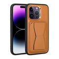 Apple iPhone 14 Pro Max Uyumlu Kılıf Kartlıklı Standlı Pu Deri Zore Memo Kapak