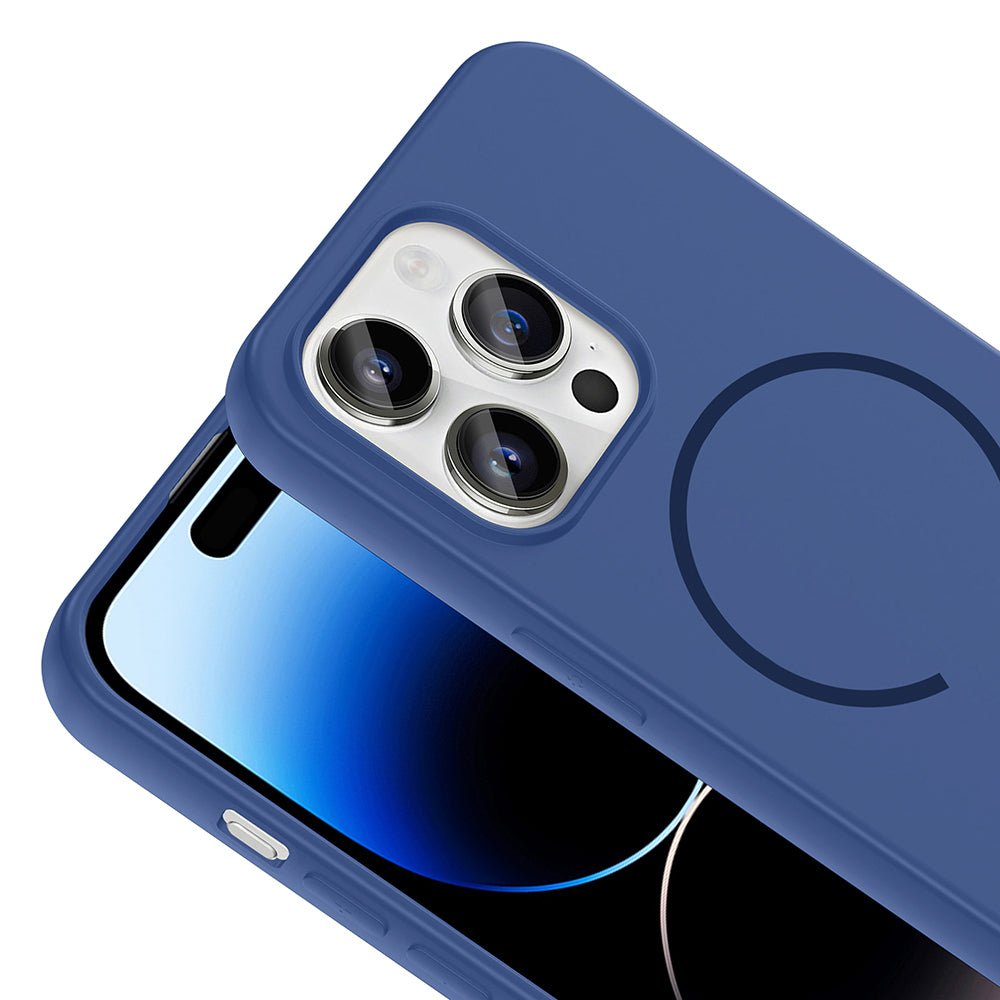 Apple iPhone 14 Pro Max Uyumlu Kılıf M-safe Şarj Özellikli Zore Meta Kapak