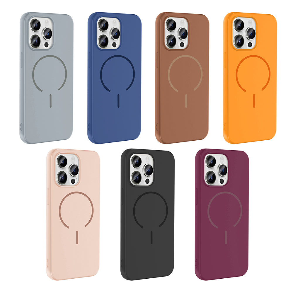 Apple iPhone 14 Pro Max Uyumlu Kılıf M-safe Şarj Özellikli Zore Meta Kapak