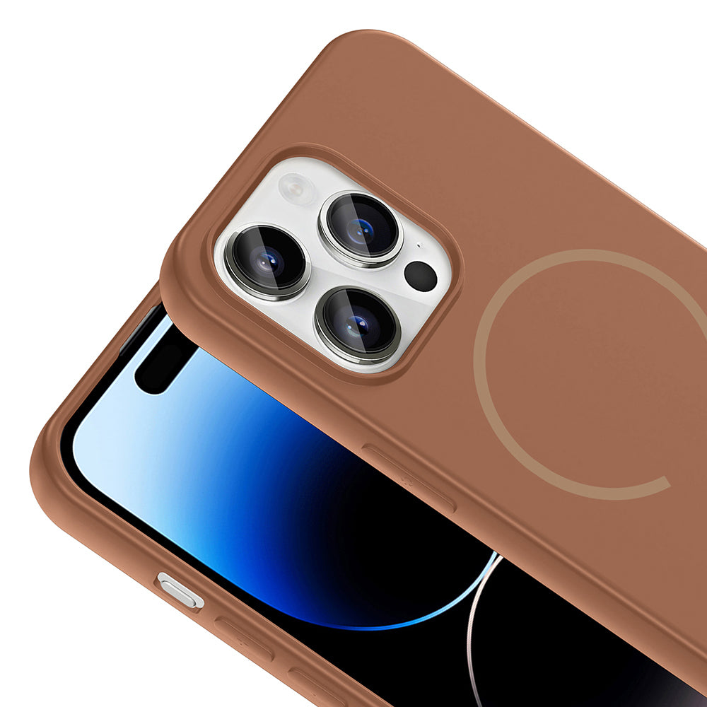 Apple iPhone 14 Pro Max Uyumlu Kılıf M-safe Şarj Özellikli Zore Meta Kapak