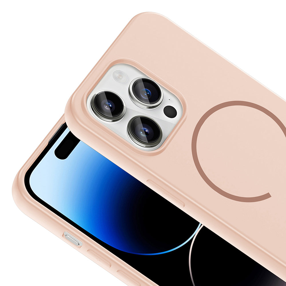 Apple iPhone 14 Pro Max Uyumlu Kılıf M-safe Şarj Özellikli Zore Meta Kapak