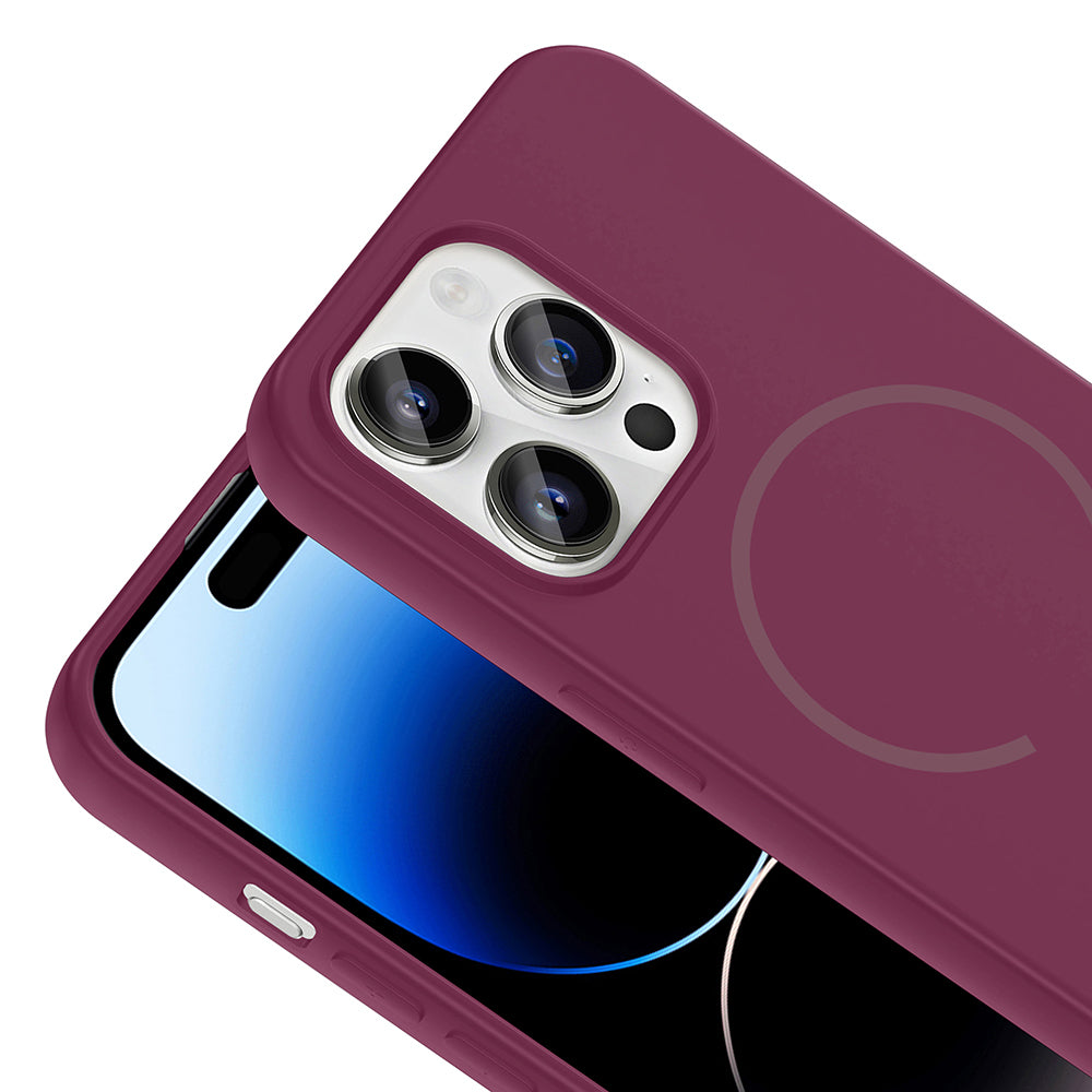 Apple iPhone 14 Pro Max Uyumlu Kılıf M-safe Şarj Özellikli Zore Meta Kapak