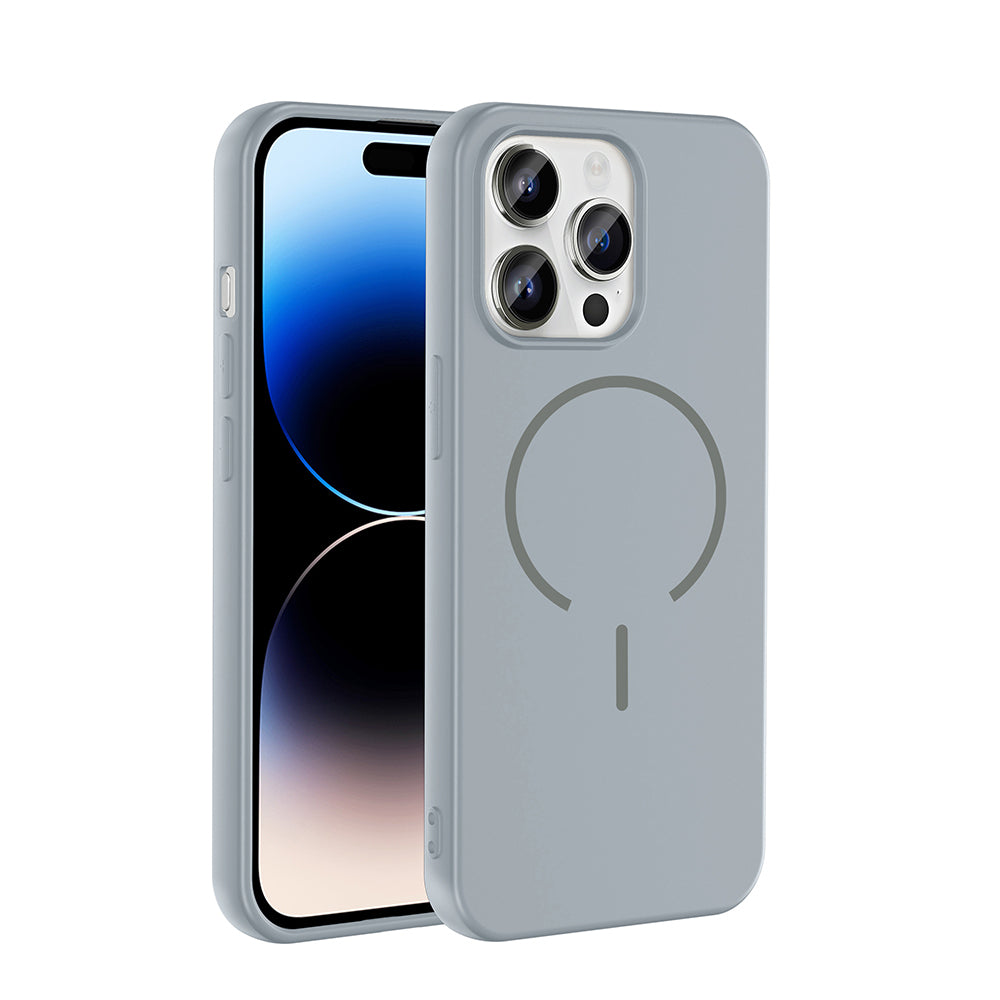 Apple iPhone 14 Pro Max Uyumlu Kılıf M-safe Şarj Özellikli Zore Meta Kapak