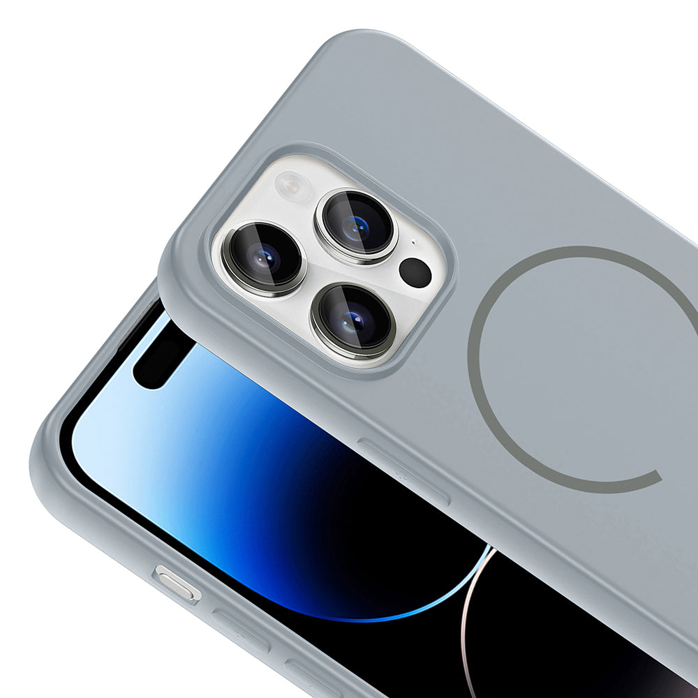 Apple iPhone 14 Pro Max Uyumlu Kılıf M-safe Şarj Özellikli Zore Meta Kapak