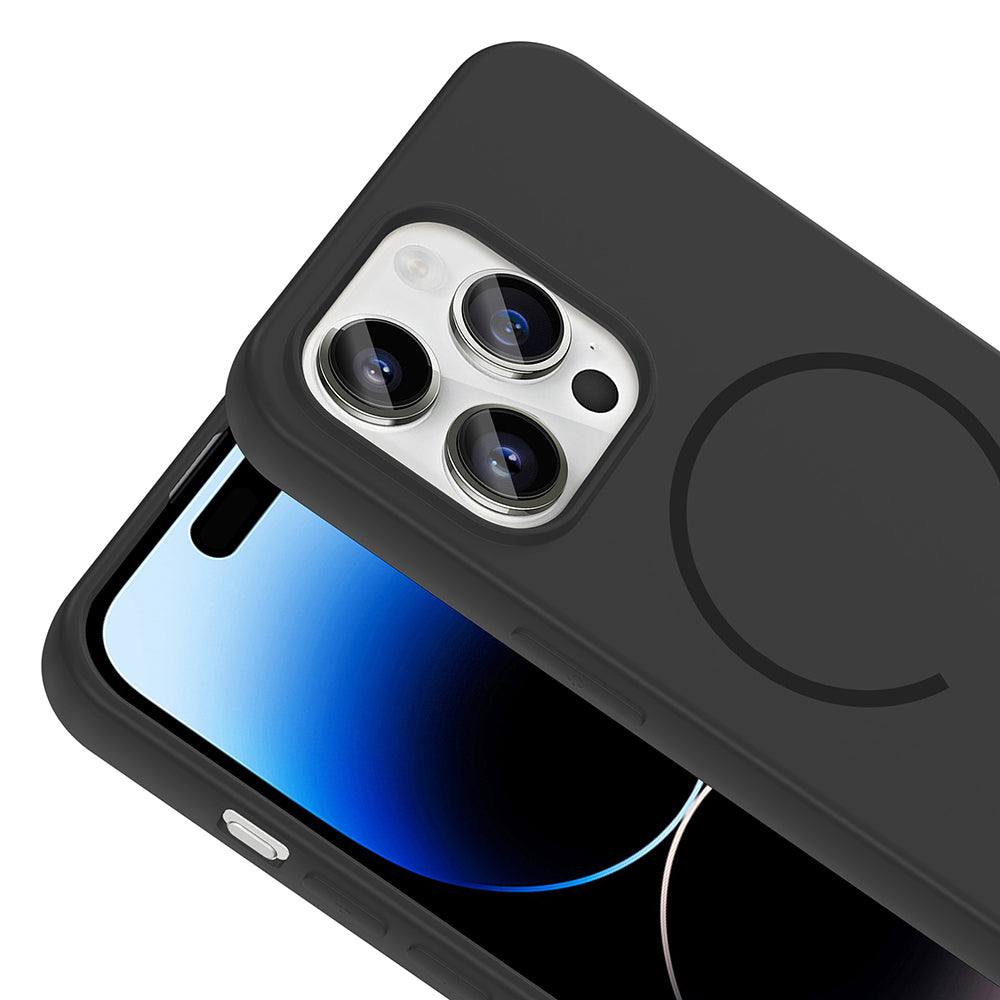 Apple iPhone 14 Pro Max Uyumlu Kılıf M-safe Şarj Özellikli Zore Meta Kapak