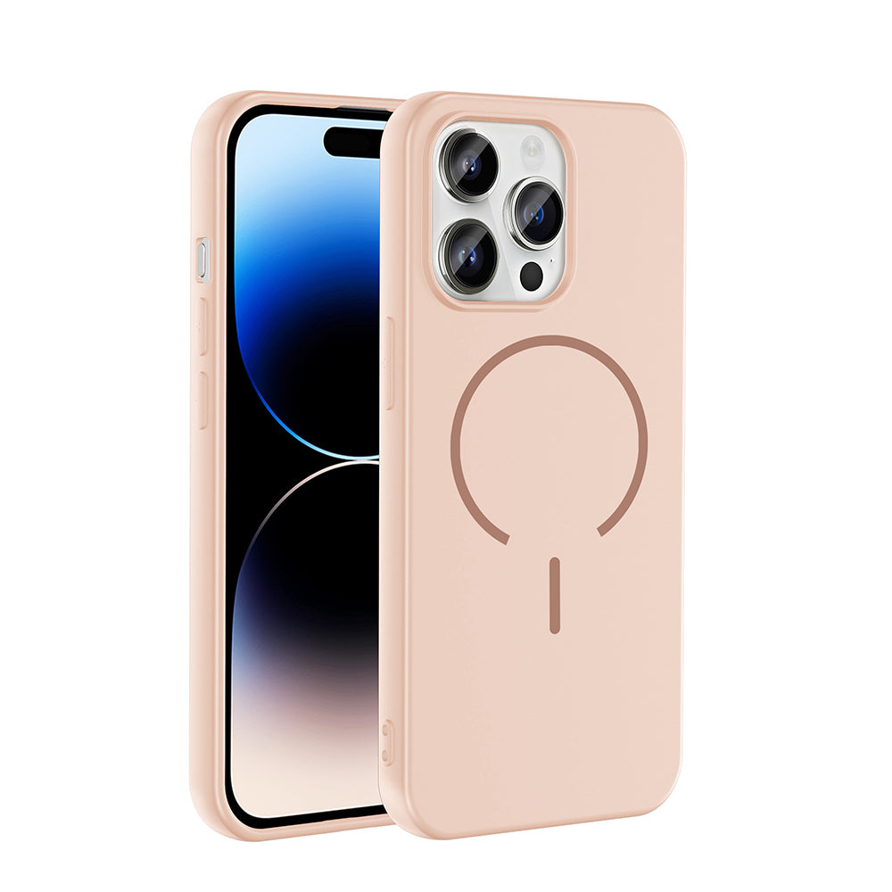 Apple iPhone 14 Pro Max Uyumlu Kılıf M-safe Şarj Özellikli Zore Meta Kapak