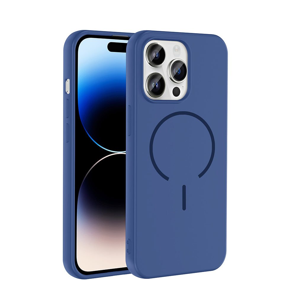 Apple iPhone 14 Pro Max Uyumlu Kılıf M-safe Şarj Özellikli Zore Meta Kapak