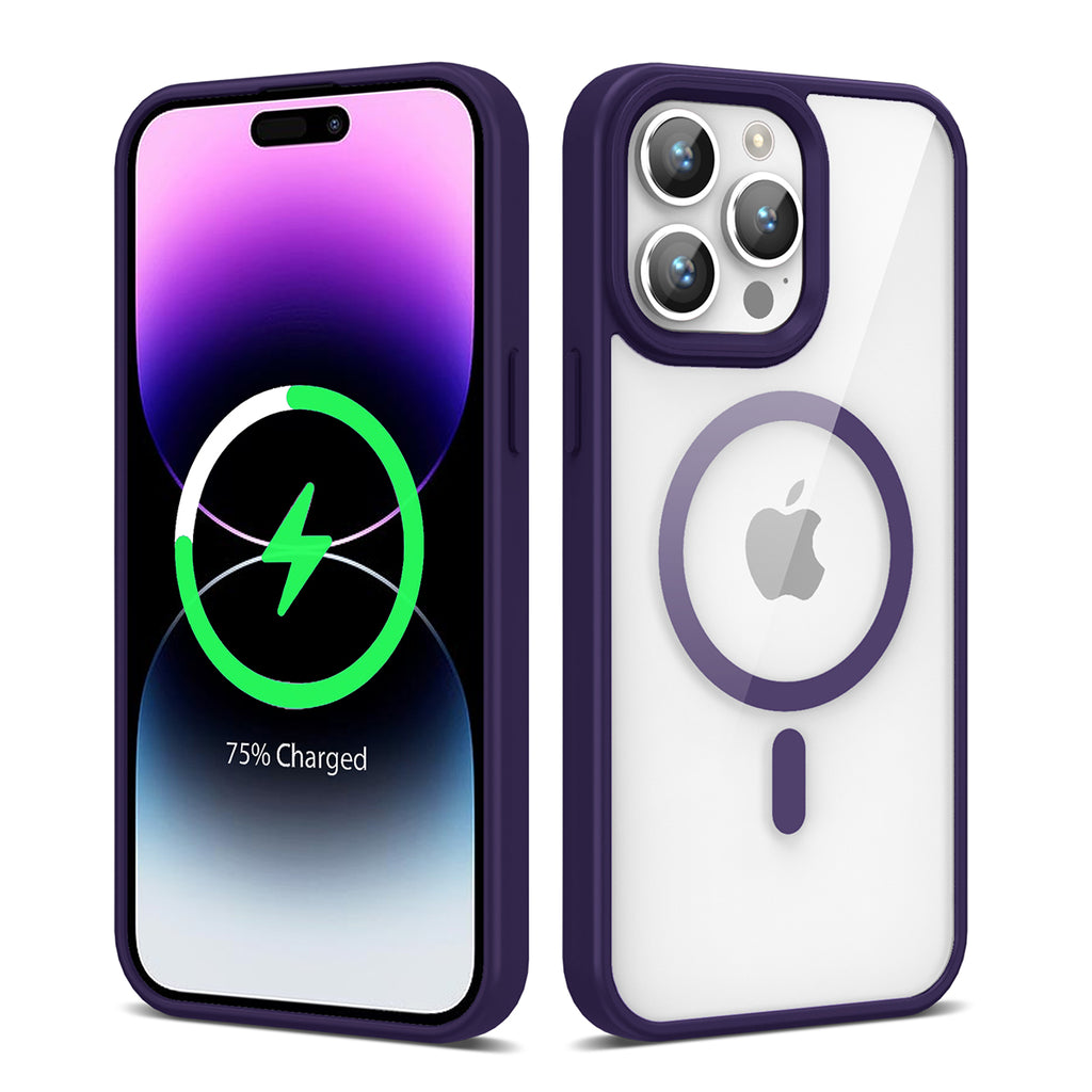 Apple iPhone 14 Pro Max Uyumlu Kılıf M-safe Wireless Şarj Özellikli Silikon Zore Ege Kapak