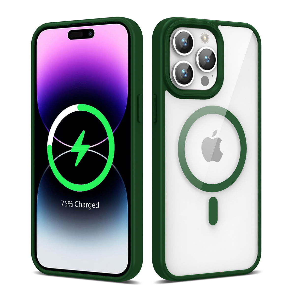 Apple iPhone 14 Pro Max Uyumlu Kılıf M-safe Wireless Şarj Özellikli Silikon Zore Ege Kapak