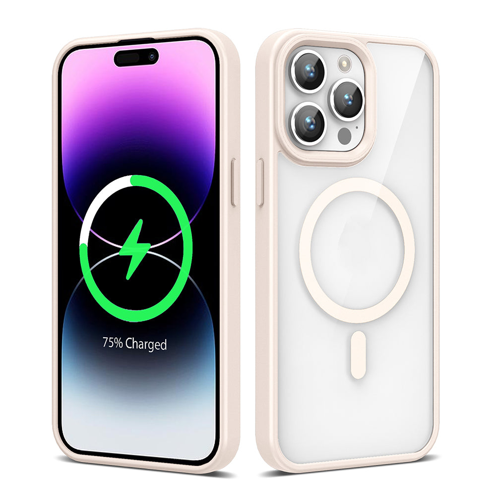 Apple iPhone 14 Pro Max Uyumlu Kılıf M-safe Wireless Şarj Özellikli Silikon Zore Ege Kapak
