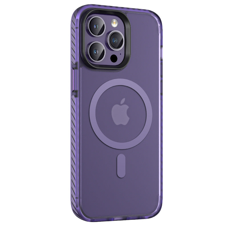 Apple iPhone 14 Pro Max Uyumlu Kılıf Mat Arka Yüzey Wireless Şarj Özellikli Zore Locik Kapak