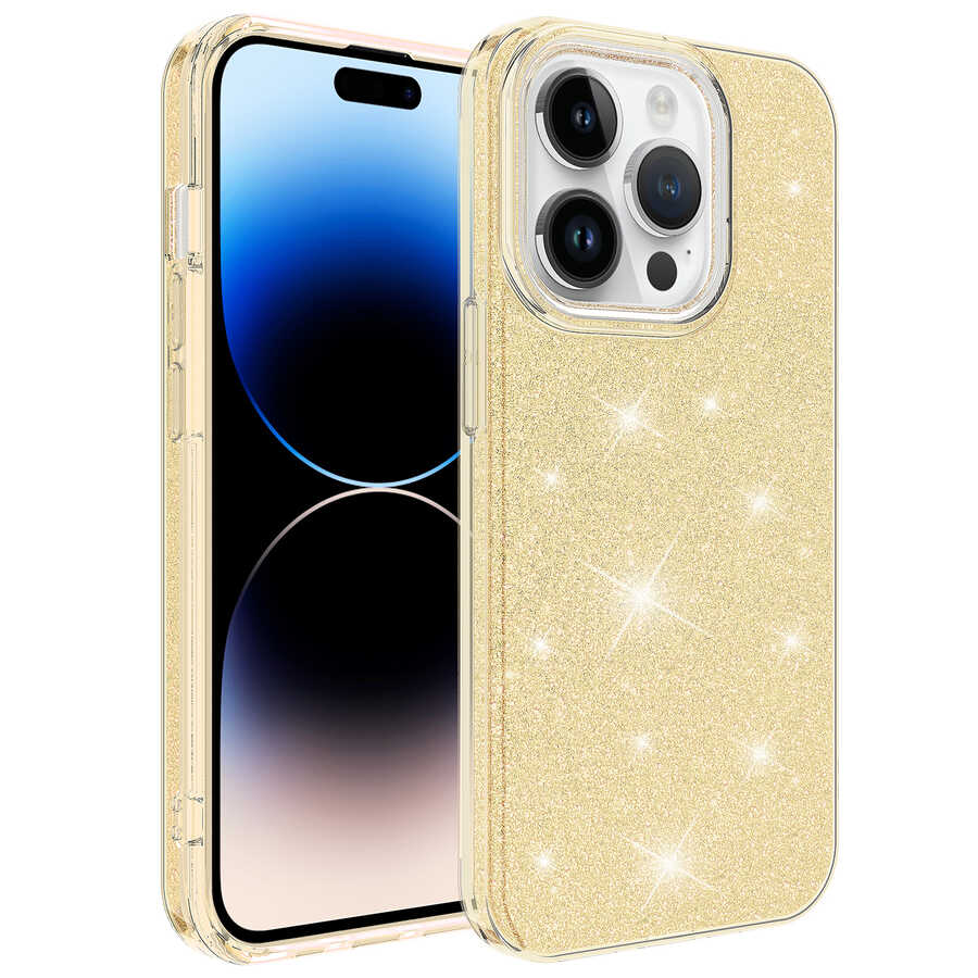 Apple iPhone 14 Pro Max Uyumlu Kılıf Zore Shining Silikon
