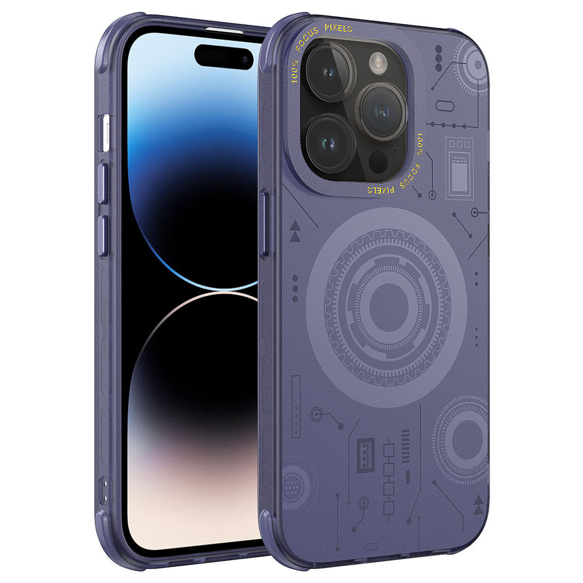 Apple iPhone 14 Pro Max Uyumlu Kılıf Zore Wireless Şarj Özellikli Desenli Hot Kapak