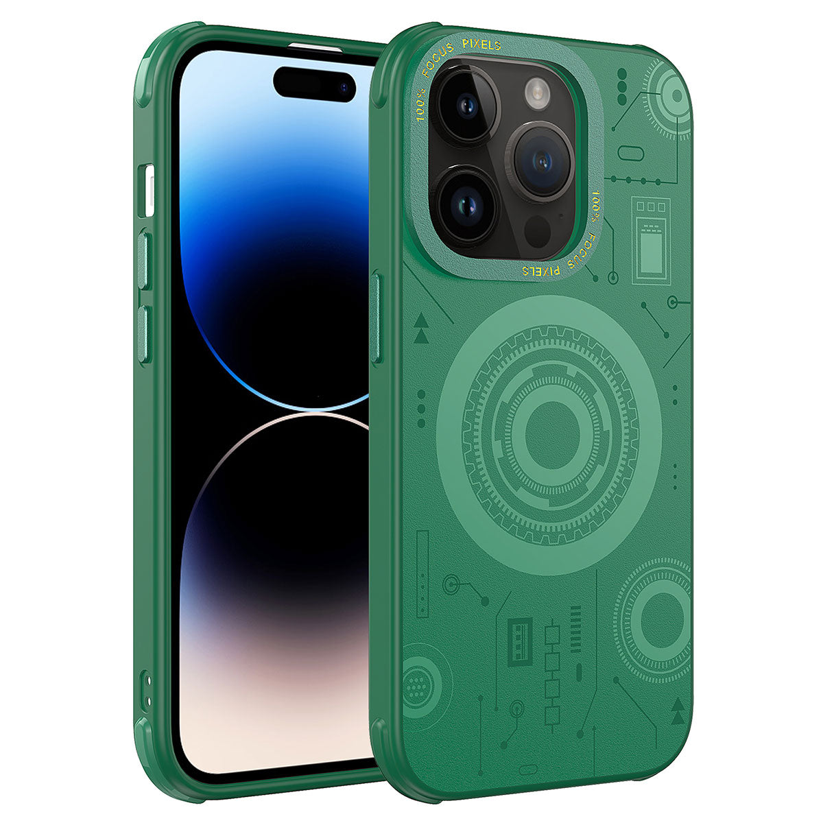 Apple iPhone 14 Pro Max Uyumlu Kılıf Zore Wireless Şarj Özellikli Desenli Hot Kapak