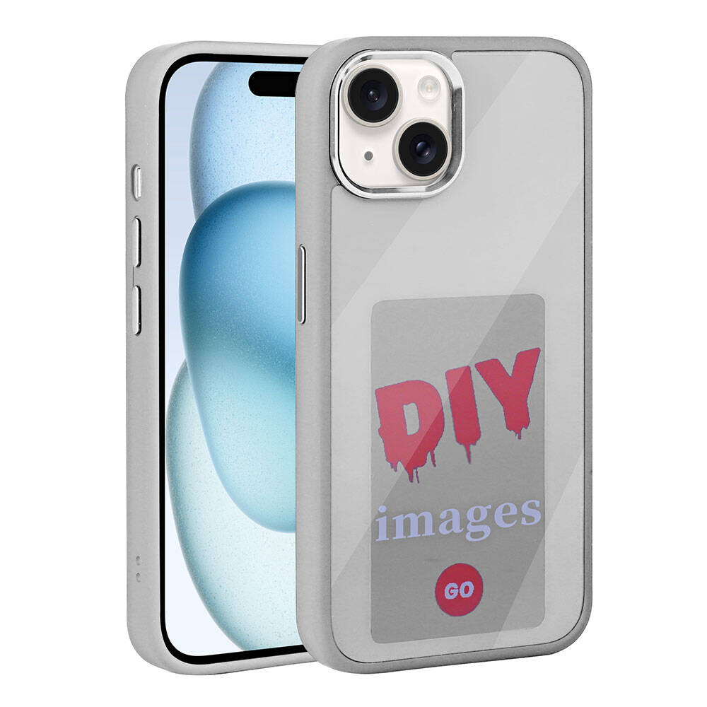 Apple iPhone 15 Uyumlu KılıfEkranı Yansıtan Zore Akıllı NFC Kapak