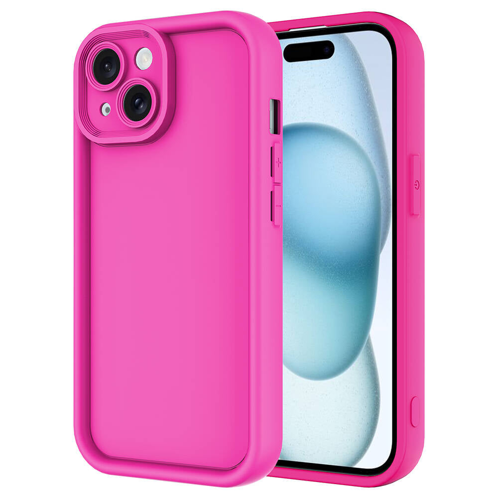 Apple iPhone 15 Uyumlu Kılıf Kamera Korumalı Zore Ananas Kapak