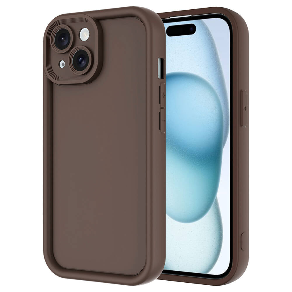 Apple iPhone 15 Uyumlu Kılıf Kamera Korumalı Zore Ananas Kapak