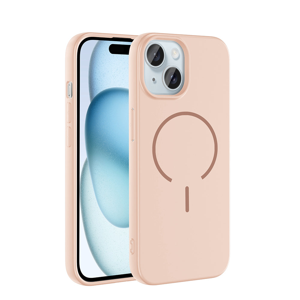 Apple iPhone 15 Uyumlu Kılıf M-safe Şarj Özellikli Zore Meta Kapak
