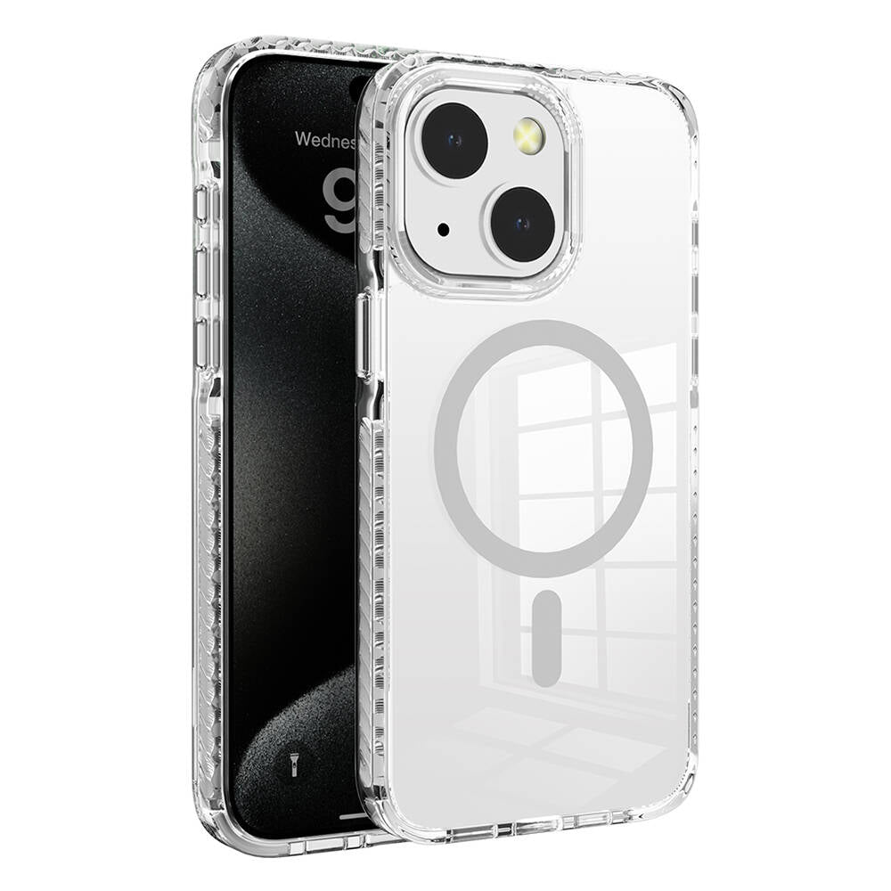 Apple iPhone 15 Uyumlu Kılıf M-safe Şarj Özellikli Airbagli Takılabilir Askı Aparatlı Zore Nana Kapak