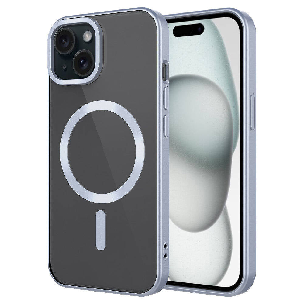 Apple iPhone 15 Uyumlu Kılıf Mat Tasarımlı M-safe Wireless Şarj Özellikli Zore Mat Setro Kapak