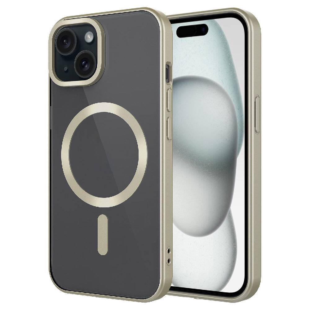 Apple iPhone 15 Uyumlu Kılıf Mat Tasarımlı M-safe Wireless Şarj Özellikli Zore Mat Setro Kapak